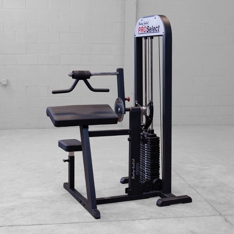 Body-Solid PRO-Select Biceps & Triceps Machine GCBT-STK inside gym