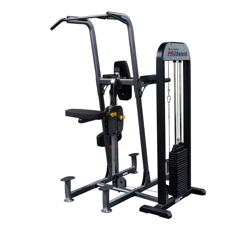 Body-Solid PRO-Select Weight Assisted Chin-Dip Machine - FCD-STK on a white background