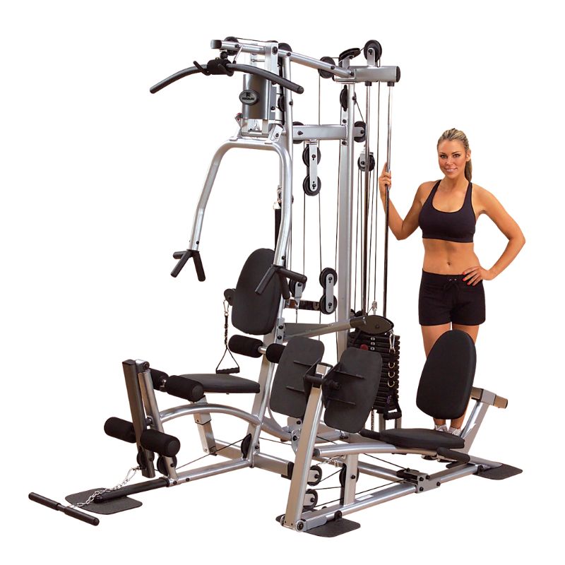 Body-Solid Powerline P2X Single Stack Home Gym with Model and Leg Press