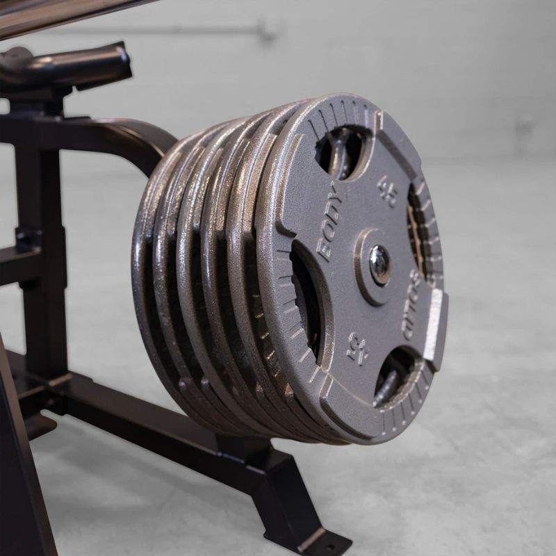 Body-Solid Pro ClubLine Leverage Bench Press - LVBPB fits olympic grip plates
