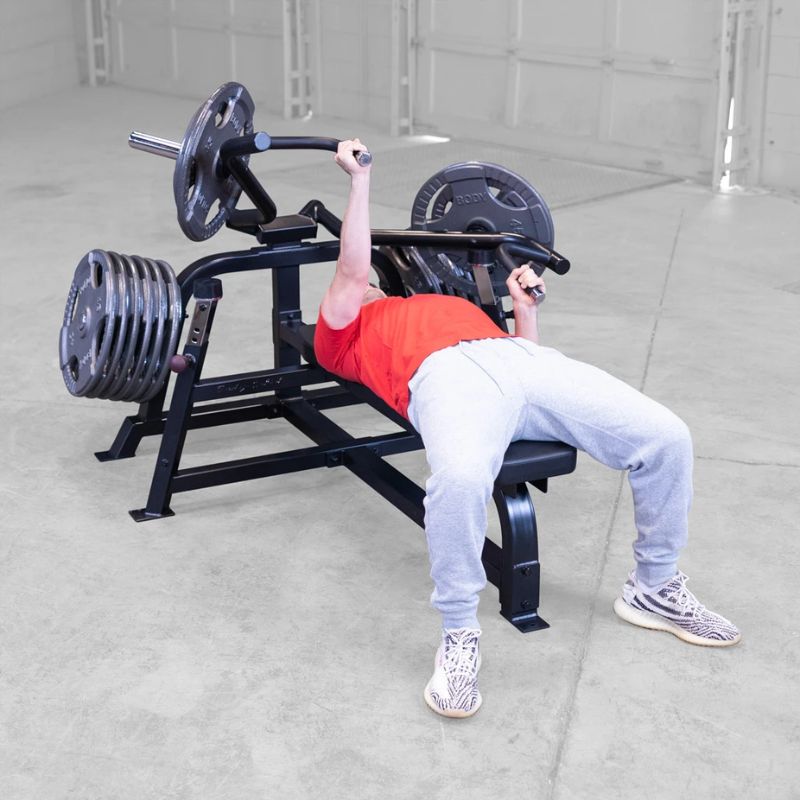 Body-Solid Pro ClubLine Leverage Bench Press - LVBPB used in workout  2