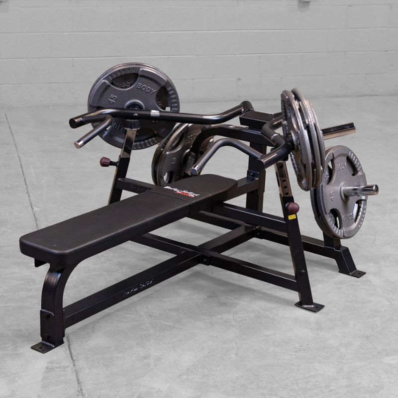 Body-Solid Pro ClubLine Leverage Bench Press - LVBPB with olympic plates