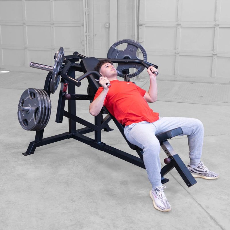 Body-Solid Pro ClubLine Leverage Incline Press - LVIPB Hands in neutral position