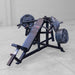 Body-Solid Pro ClubLine Leverage Incline Press - LVIPB Right Angled View with olympic plates