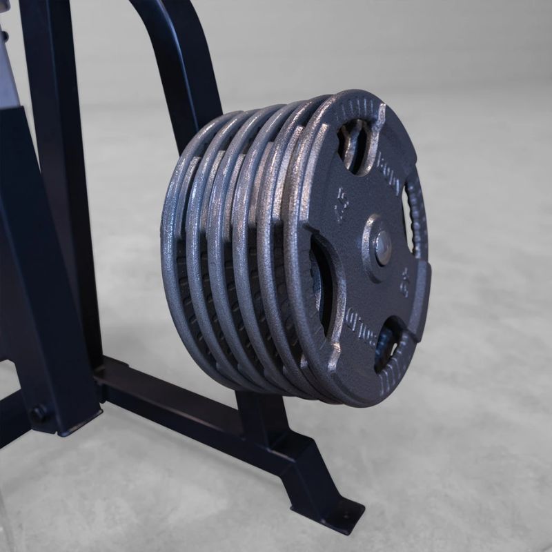 Body-Solid Pro ClubLine Leverage Incline Press - LVIPB with olympic plates