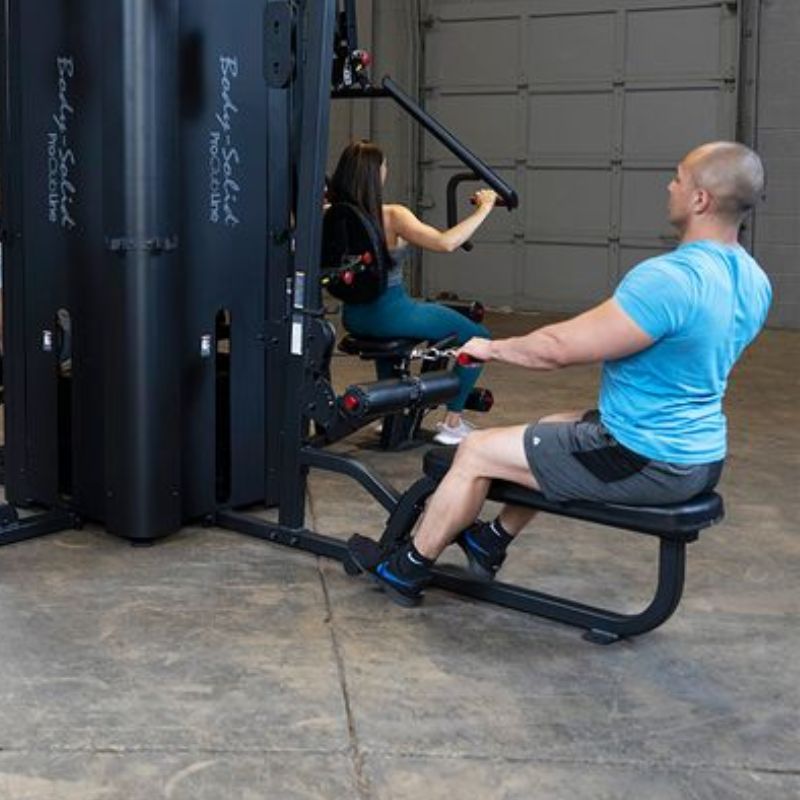 Body-Solid Pro ClubLine S1000 Four-Stack Gym Lat Pulldown _ Low Row