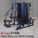 Body-Solid Pro ClubLine S1000 Four-Stack Gym Press Arm & Leg Press Stations