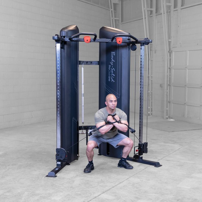 Body-Solid Pro ClubLine Series 2 Functional Trainer - S2FTX used in crouch workout