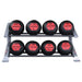 Body-Solid Pro Clubline 2 Tier Medicine Ball Rack - SDKR500MB with Soft Shell Balls