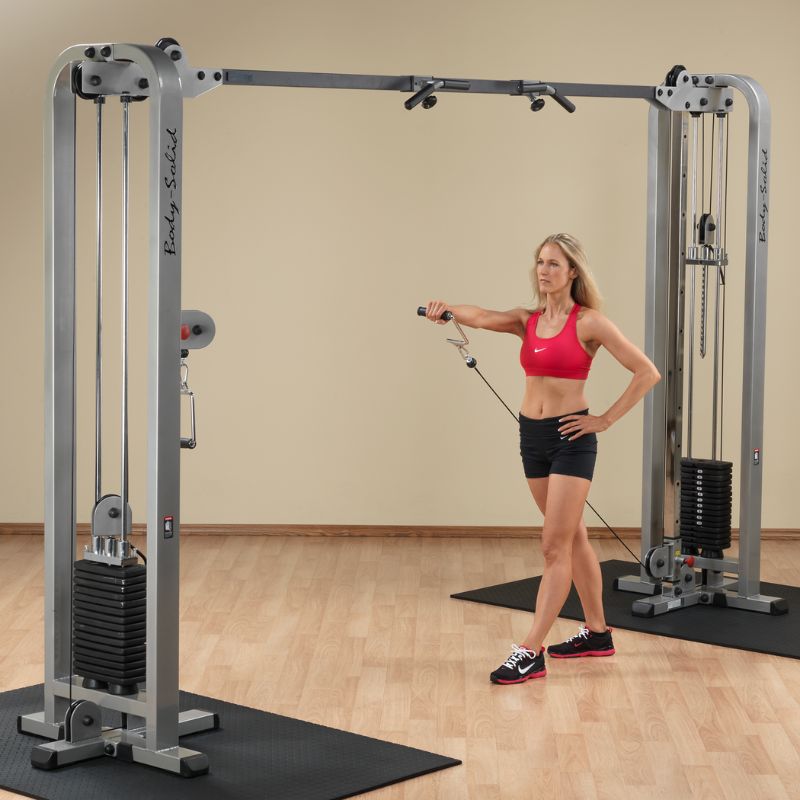 Body-Solid Pro Clubline Cable Crossover - SCC1200G Arm Front Delt Raise