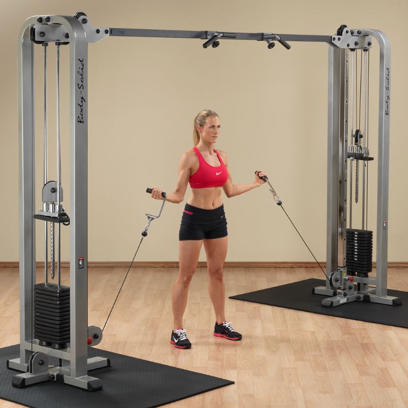 Body-Solid Pro Clubline Cable Crossover - SCC1200G Double Curl