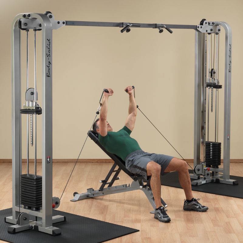 Body-Solid Pro Clubline Cable Crossover - SCC1200G Incline Press
