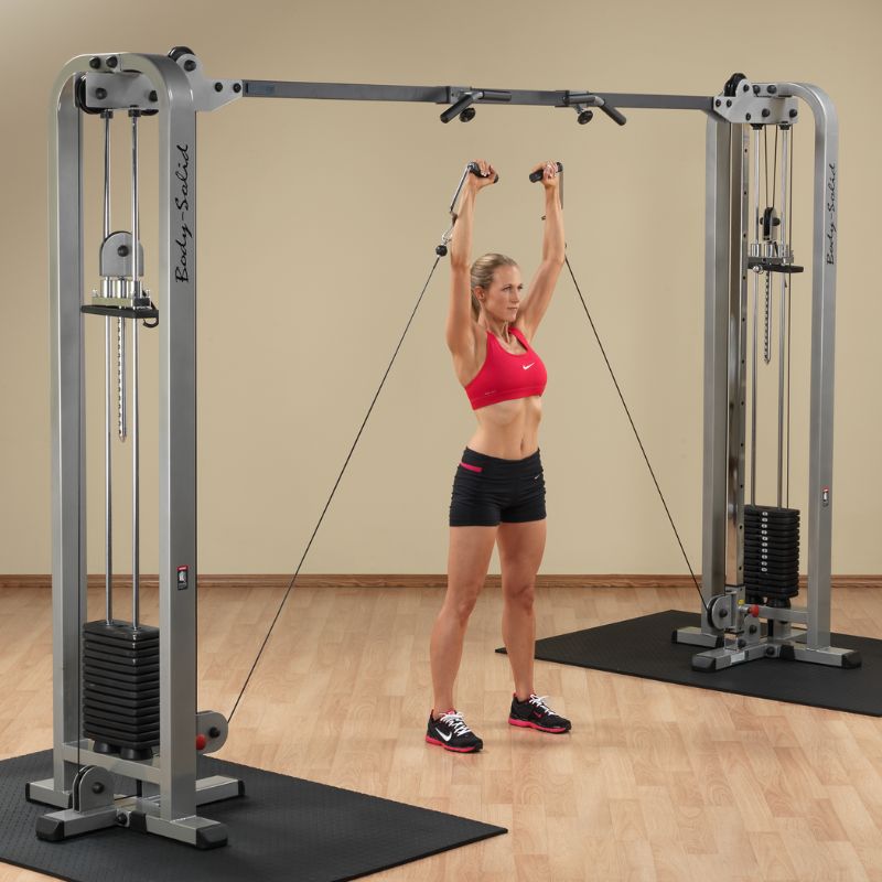Body-Solid Pro Clubline Cable Crossover - SCC1200G Stand Shoulder Press