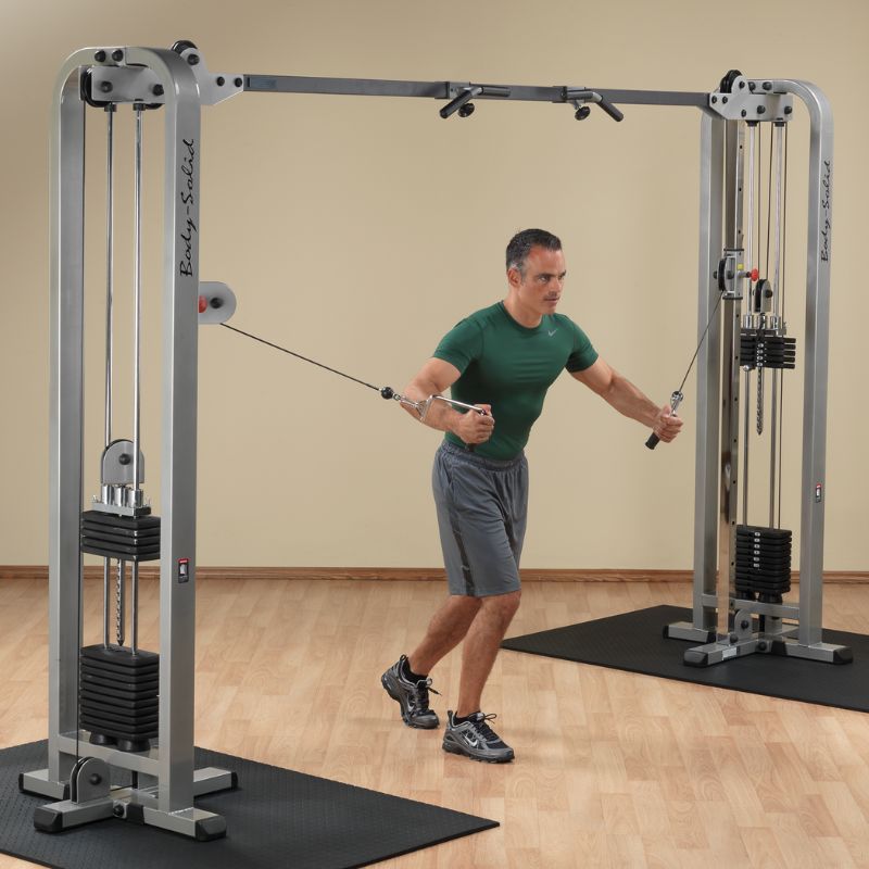 Body-Solid Pro Clubline Cable Crossover - SCC1200G Standing Fly