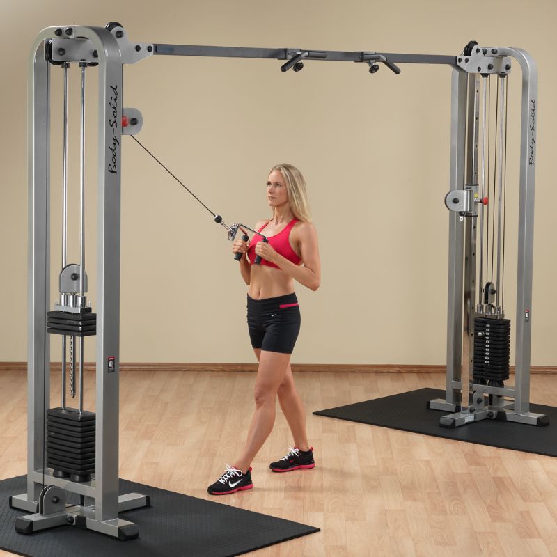 Body-Solid Pro Clubline Cable Crossover - SCC1200G Standing High Pull Row