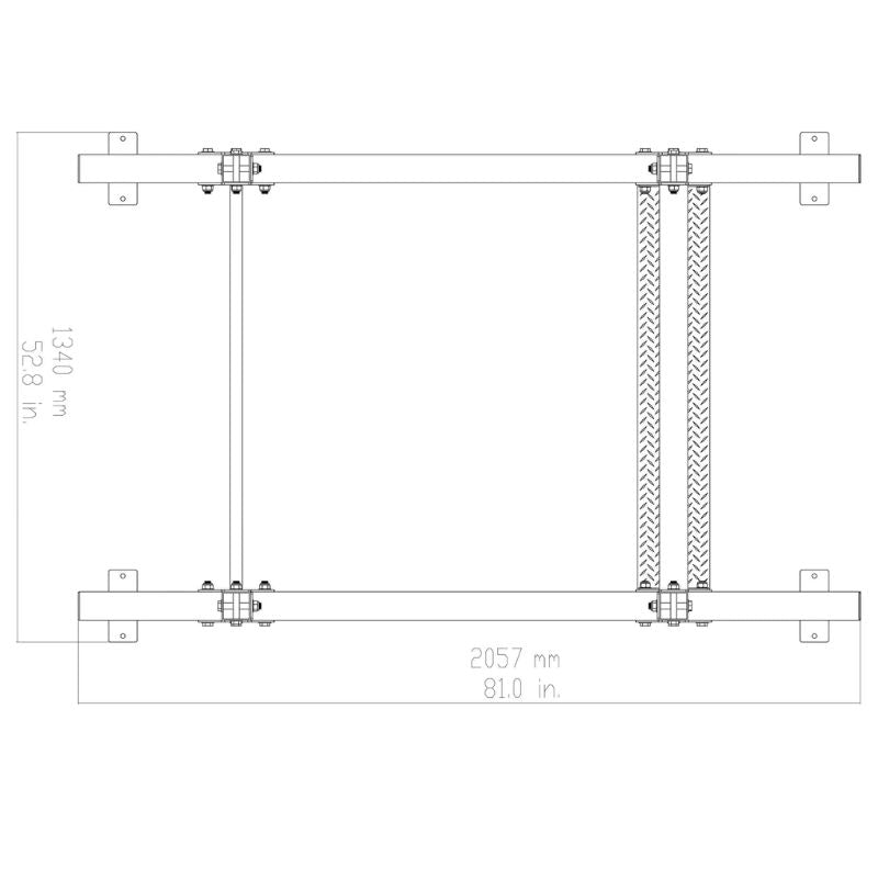 Body-Solid Pro Clubline Commercial Power Rack - SPR1000 Schematics