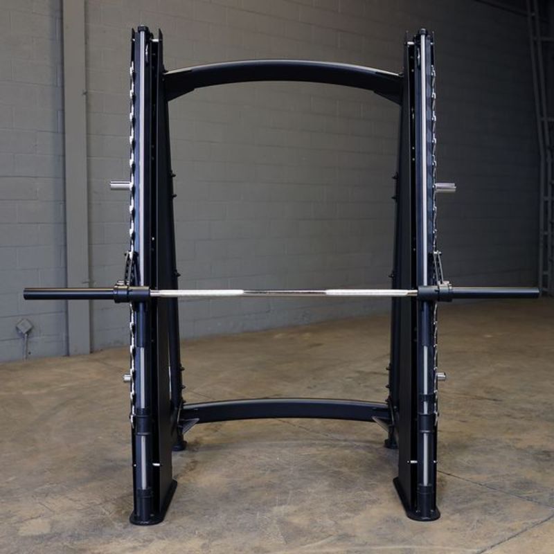 Body-Solid Pro Clubline Counter-Balanced Smith Machine - SCB1000B Front View inside Gym