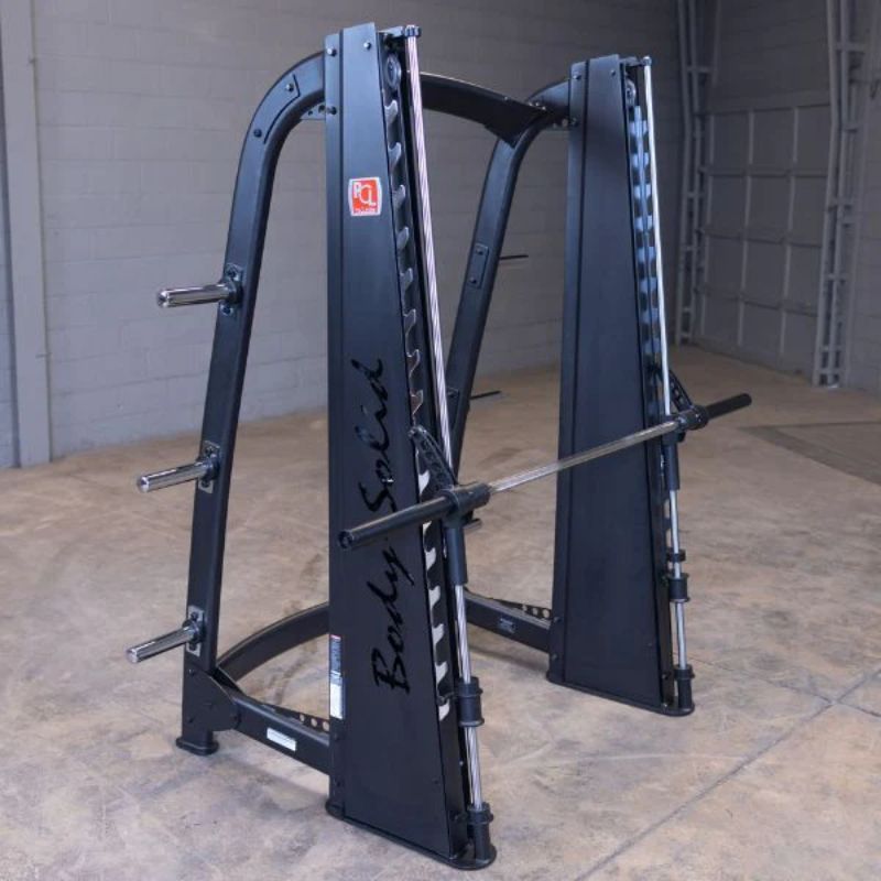 Body-Solid Pro Clubline Counter-Balanced Smith Machine - SCB1000B Main Display 6 Olympic Weight Plate Storage