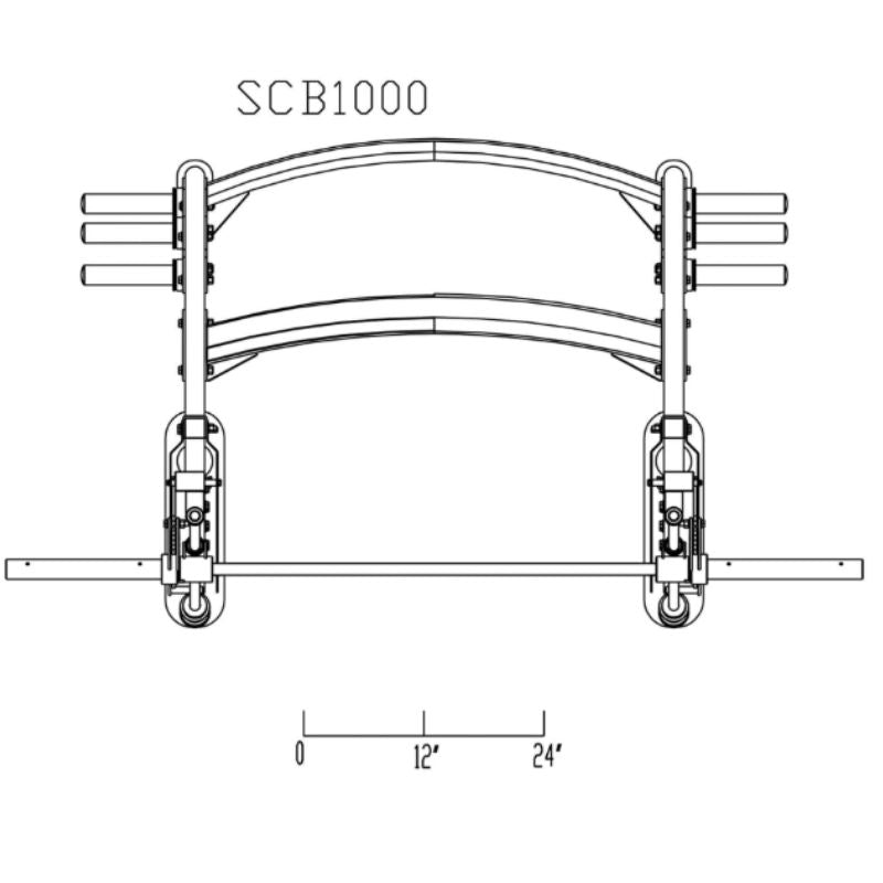Body-Solid Pro Clubline Counter-Balanced Smith Machine - SCB1000B Schematics