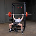 Body-Solid Pro Clubline Half Rack with Rear Extension - SPR500BACK Sample Workout Inclined Press
