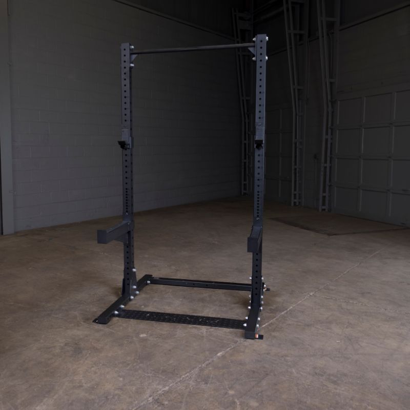 Body-Solid Pro Clubline Half Rack with Rear Extension - SPR500BACK inside Gym Empty