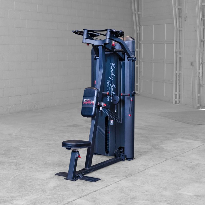 Body-Solid Pro Clubline S2PECX Series 2 Pec Fly & Rear Delt Front View inside Gym