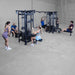 Body-Solid Pro Clubline SJG800 8-Stack Jungle Gym Side View with Full of People Working out