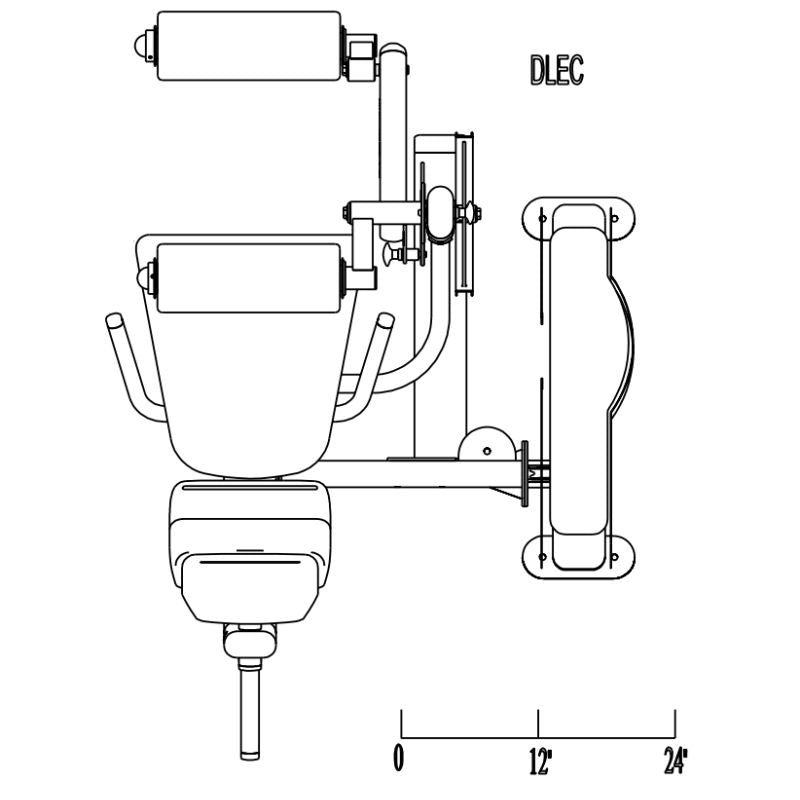 Body-Solid Pro Dual Leg Extension & Curl Machine - DLEC-SF Schematics