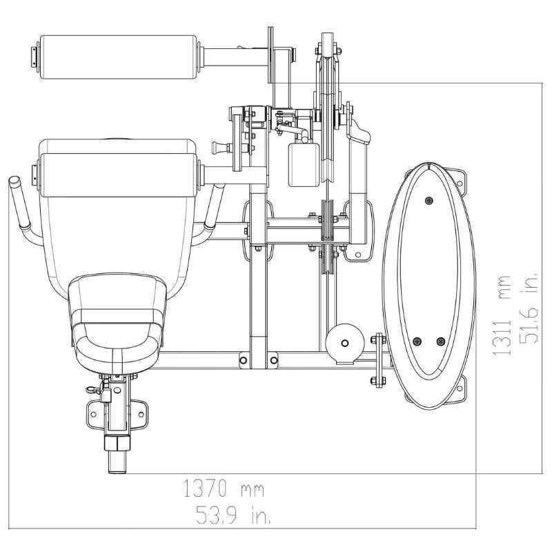 Body-Solid Series II Leg Extension & Leg Curl - S2LEC Schematics