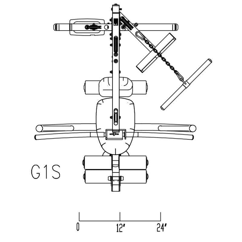 Body-Solid Single Stack Home Gym - G1S Schematics