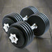 Body-Solid Tools Adjustable Dumbbells Set insid9e Gym Floor