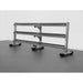 BodyKore 5-100lb Dumbbell Rack G243 Silver Side View