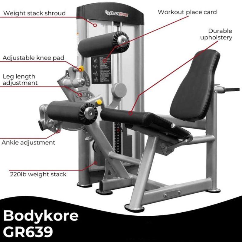 BodyKore Isolation Series - Leg CurlExtension - GR639  Details