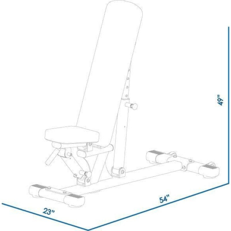 BodyKore Signature Series - Adjustable Bench - G206 Dimensions