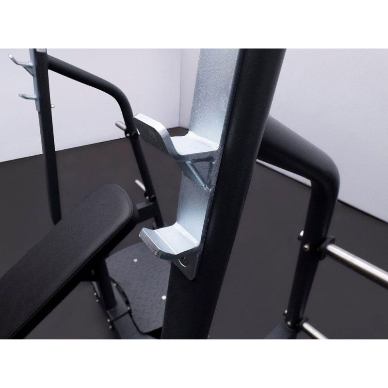 BodyKore Olympic Decline Bench - Signature Series - G253 Zinc Coated Steel Bar Hooks made for Durability
