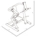 BodyKore Stacked Series- Plate Loaded Chest Press - GR801 Dimensions