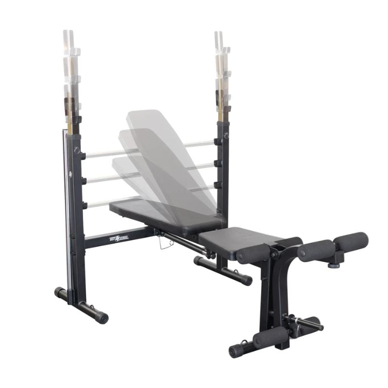 Body Solid Best Fitness BFOB10B Olympic Bench Adjustable Flat to incline
