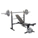 Body Solid Best Fitness BFOB10B Olympic Bench with Olympic plates set