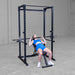 Body Solid Best Fitness BFPR100B Power Rack used in incline bench press