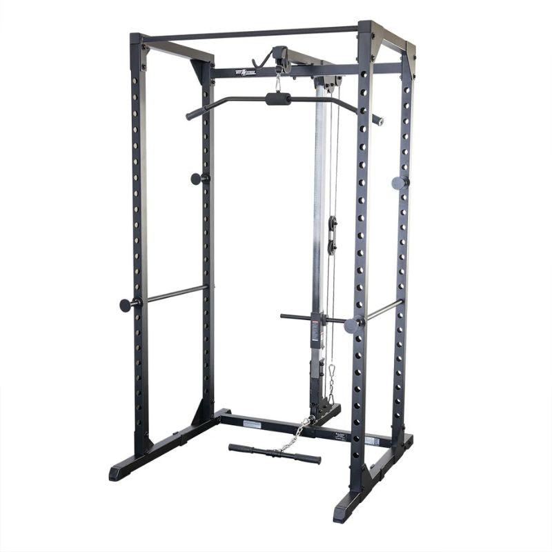 Body Solid Best Fitness BFPR100B Power Rack with Lat pulldown attachment