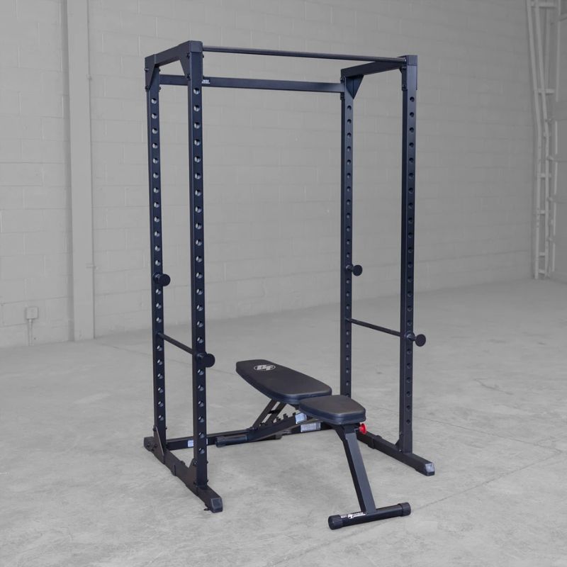 Body Solid Best Fitness BFPR100B Power Rack with adjustable bench
