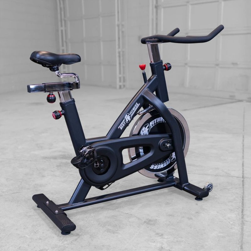 Body Solid Best Fitness BFSB5B Indoor Training Cycle side view inside gym