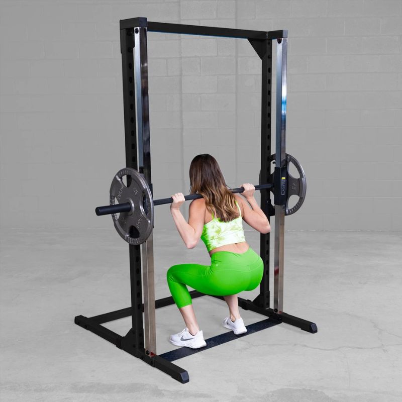 Body Solid Best Fitness BFSM250B Smith Machine used in Lunges