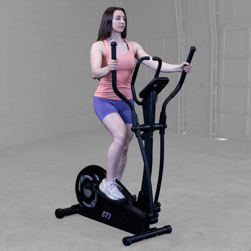 Body Solid Best Fitness Cross Trainer Elliptical - BFCT1B used by a female athelete