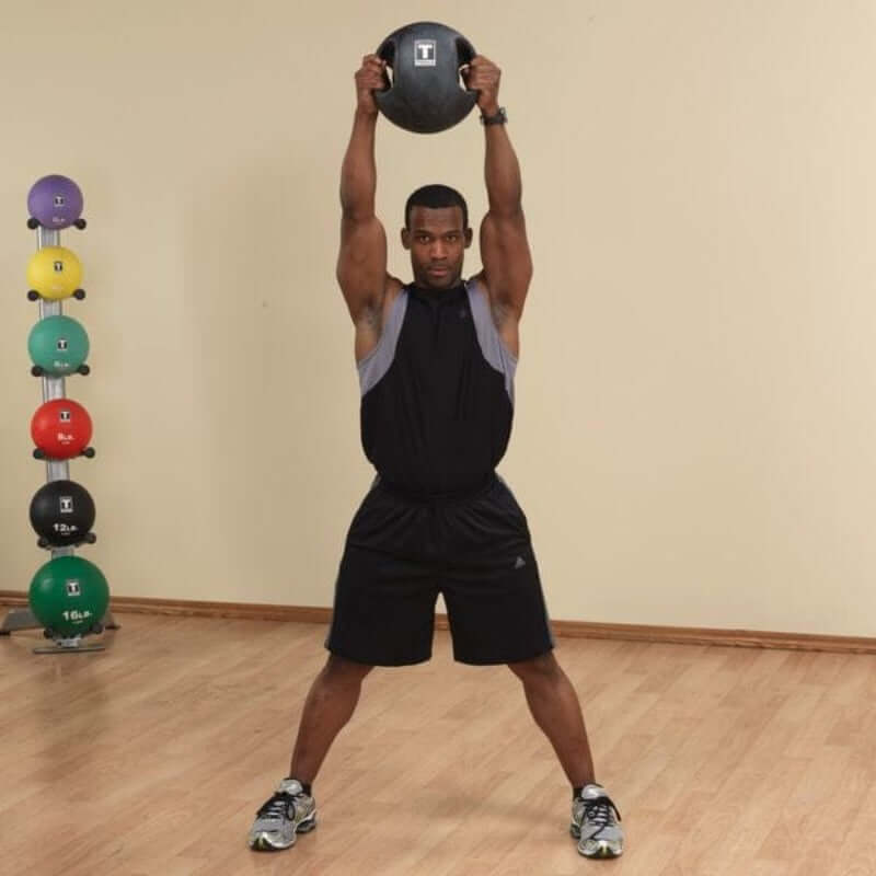 Body Solid Dual Grip Medicine Ball  Sample Exercise