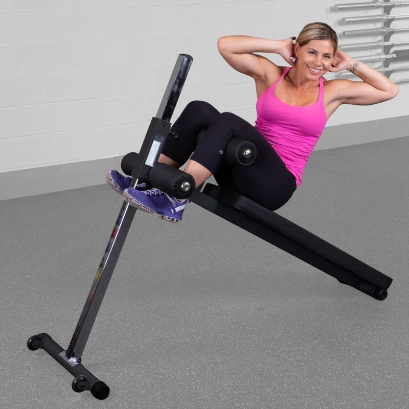 Body Solid GAB60B Pro-Style Ab Board used in decline sit ups