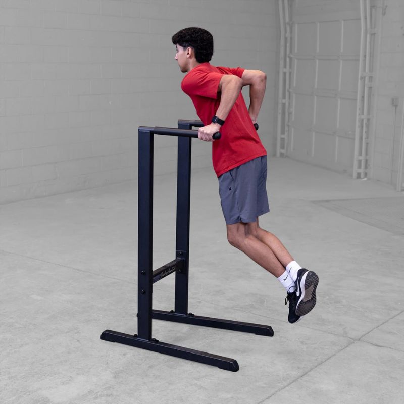 Body Solid GDIP59B Dip Station used in dips