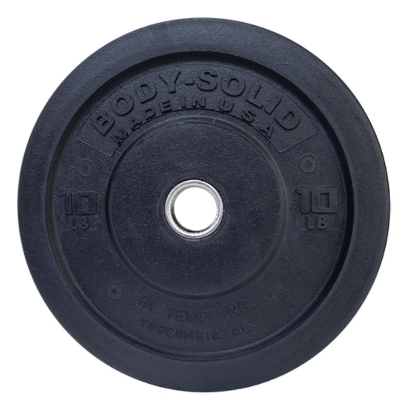 Body Solid OBPH Premium Bumper Plates 10 lb bumper plate front
