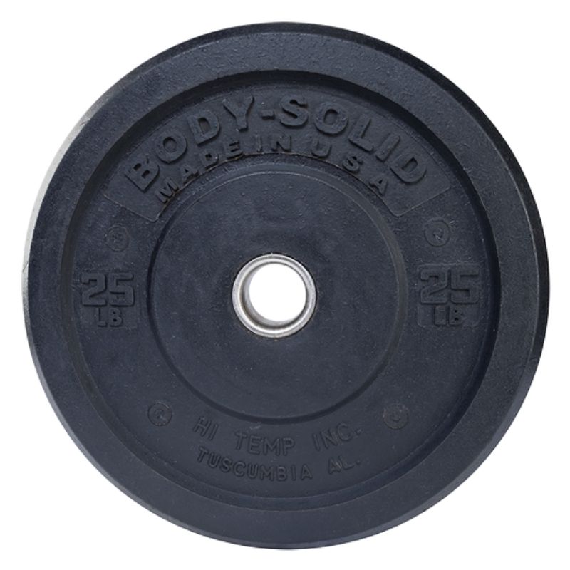 Body Solid OBPH Premium Bumper Plates 25 lb bumper plate front