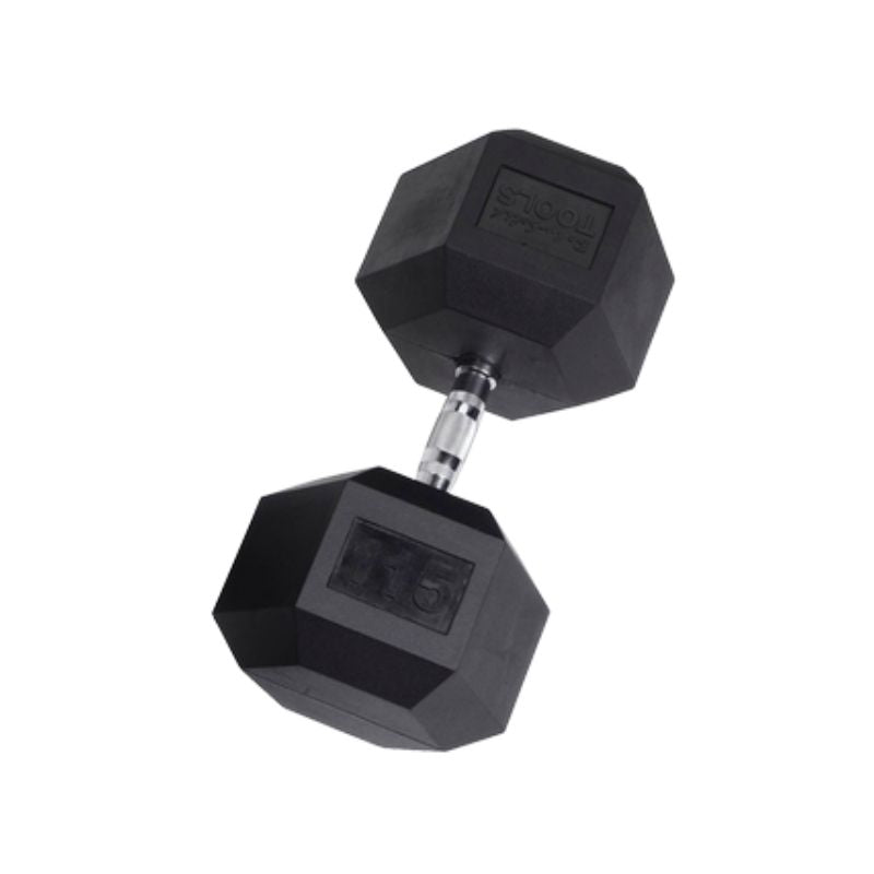 Body Solid Rubber Hex Dumbbells 110 lb Hex Rubber Dumbbell